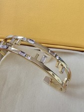 Beautiful F is Fendi Gold &Diamanté Bangle