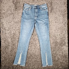 Pistola Wilow Split Hem High Rise Straight Jeans Women's 30 Blue Stretch GUC