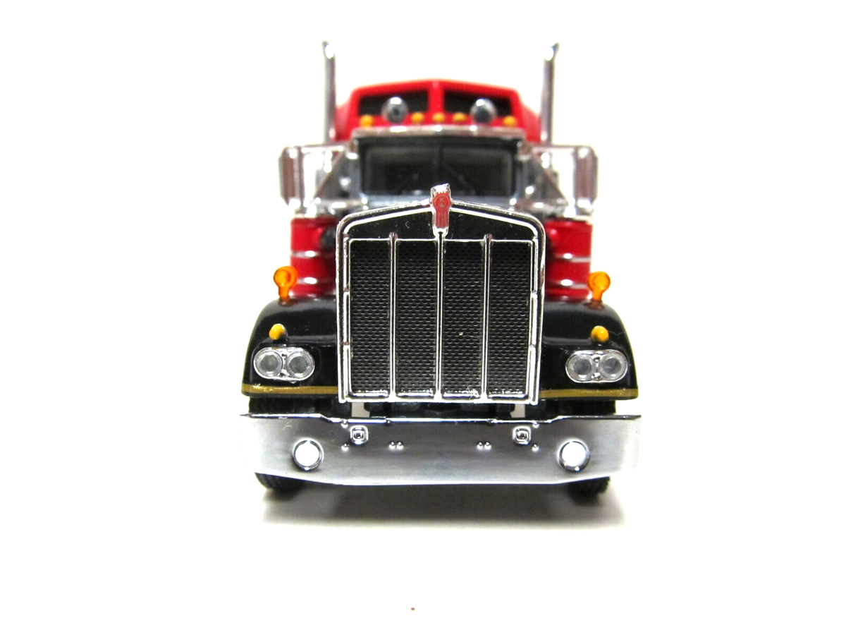 DCP1/64ミニカー ダイキャストプロモーション KenworthW900 DCP / FIRST GEAR 1/64 SCALE W-900 KENWORTH DAY CAB, RED, BLACK