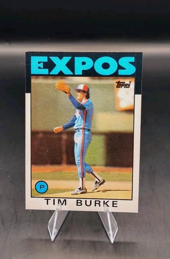 1986 Topps Bsseball - #258 Tim Burke - Rookie - Montreal Expos 🔥