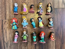 Lot Of 15 Disney Princess 3” Cake Toppers  PVC Snow White Ariel Pocahontas Belle