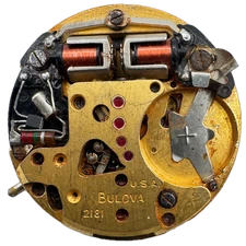 Vintage 28.5mm Accutron RR Approved Tuning Fork Men's Wristwatch Movement 218