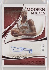 2019-20 Panini Immaculate Modern Marks Red 8/25 Dewayne Dedmon #MM-DWD Auto 6fs