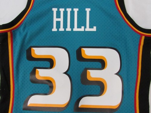 1998-99 Grant Hill #33 Detroit Pistons Mens Mitchell & Ness Swingman Jersey $130 - Picture 5 of 11