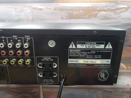 Receptor de A/V Sharp sa-rv55av de Colección *Audiófilo* *TOTALMENTE RESTAURADO* - Imagen 5 de 5
