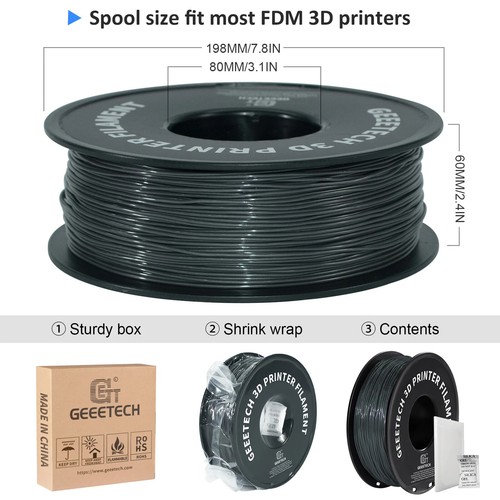 3D Printer Flexible Filament Material 2.2LBS/Spool 1.75mm Plastic Vacuum Package - 第 37/37 張圖片