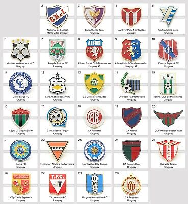 Uruguay - Pins de escudos/insiginas de equipos de fútbol