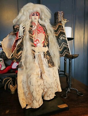 Vintage Kabuki Doll, Made In Japan 18