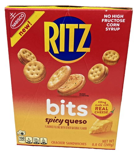 Ritz Bits Spicy Queso Cracker Sandwiches 8.8 oz