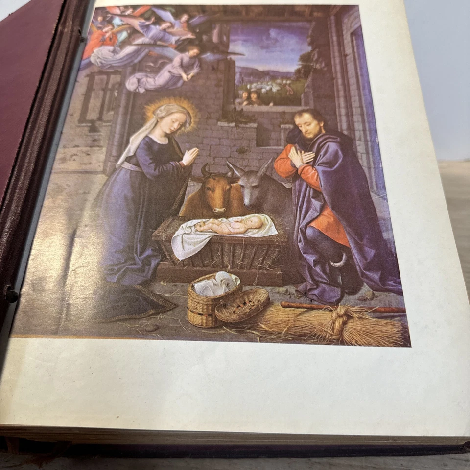 HOLY BIBLE King James Version KJV J. J. Little & Ives Co. 1959 Large Print Weddi - Image 2 of 4