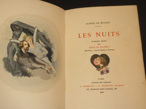 Les Nuits ALFRED DE MUSSET / SERGE DE SOLOMKO (ILLUST.) 1926 1st Edition Thus - Picture 3 of 10