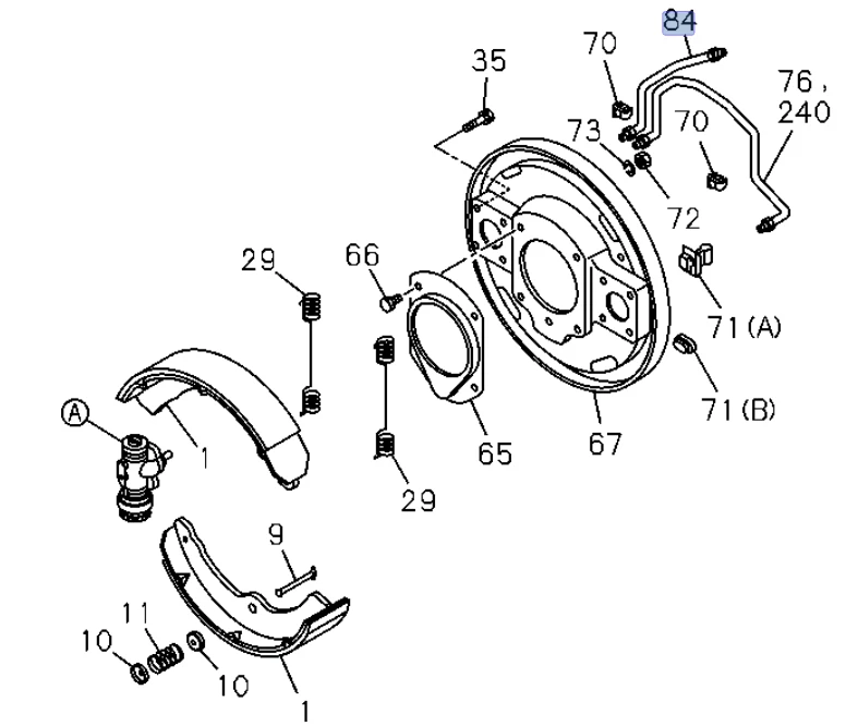 Tubo de freno delantero para ISUZU NPR NQR NPR-HD 20,5 cm 8970396760 Foto 2 de 4