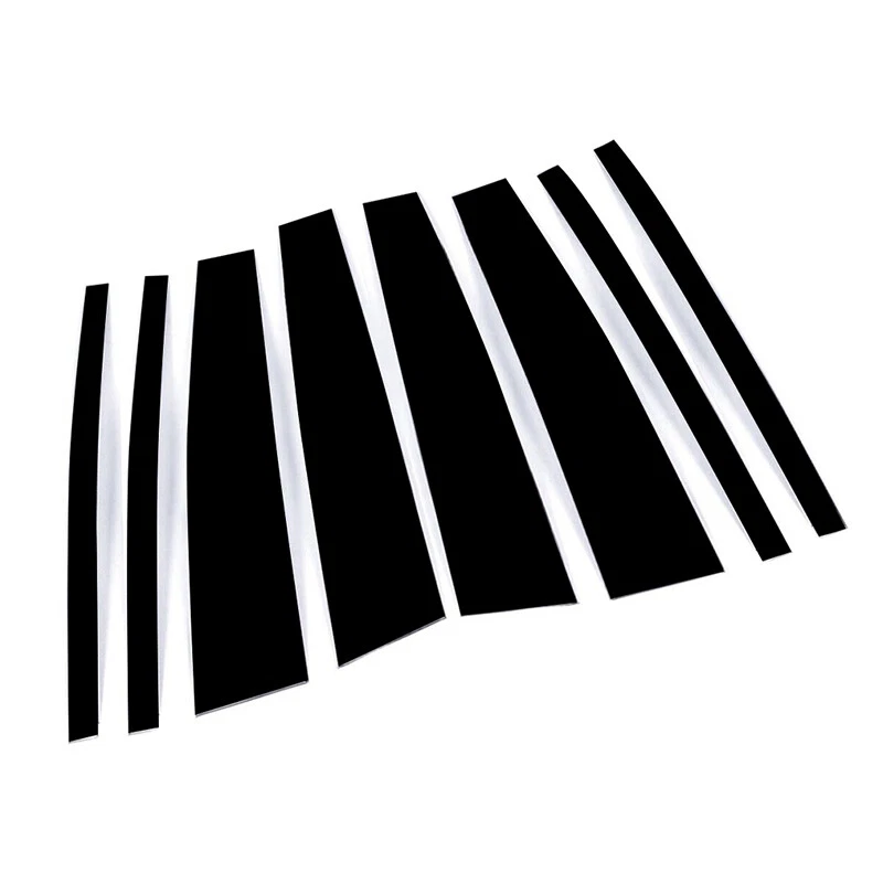 For BMW X3 E83 2004-2009 2010 Gloss Black Pillar Posts Door Trim Window Cover Foto 4 de 4