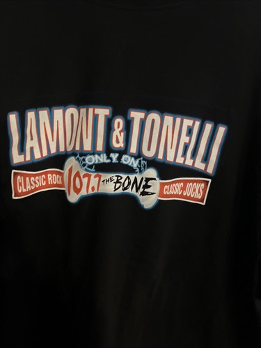 VTG Y2K 107.7 the Bone Classic Lamont & Tonelli Shirt Size XL San Francisco - Picture 9 of 14