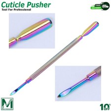 Nail Art Tools Rainbow Stainless Steel Nail Cuticle Remover Pusher Cleaner Nondr