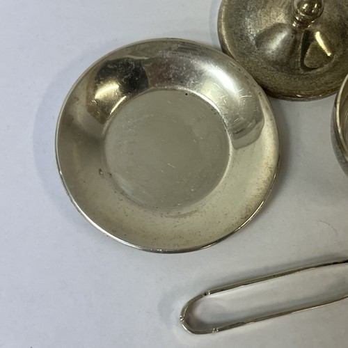 Vintage Black Starr Gorham Sterling Silver 43.3 Grams 4pc Sugar Bowl Tongs Set - Picture 8 of 19