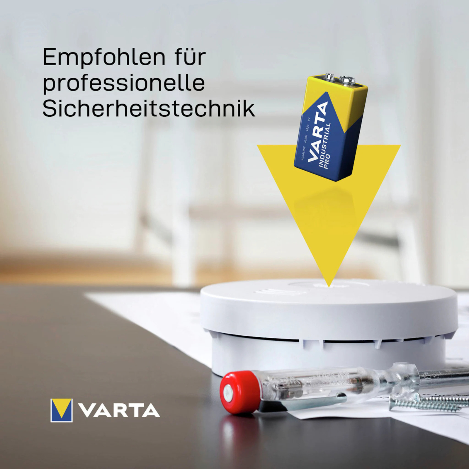 Thumbnail - Varta Industrial Pro Alkaline Batterie 9v 6lr3146 Mn1604 E-block 1er