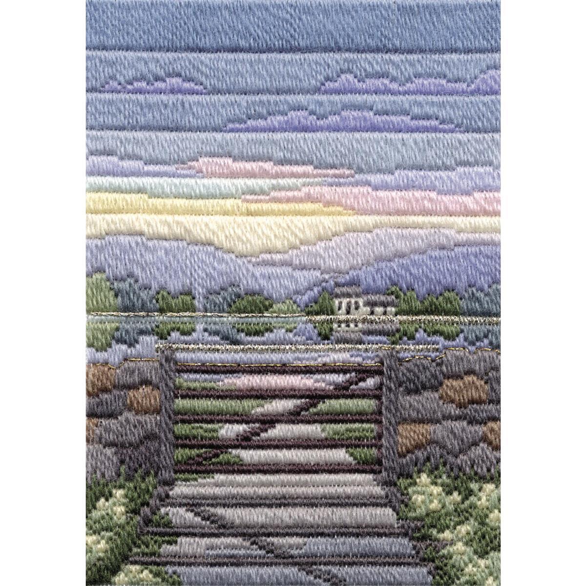 Bothy Threads counted Long Stitch Kit ""Seasons - Spring Evening "", 24x17cm, DW14