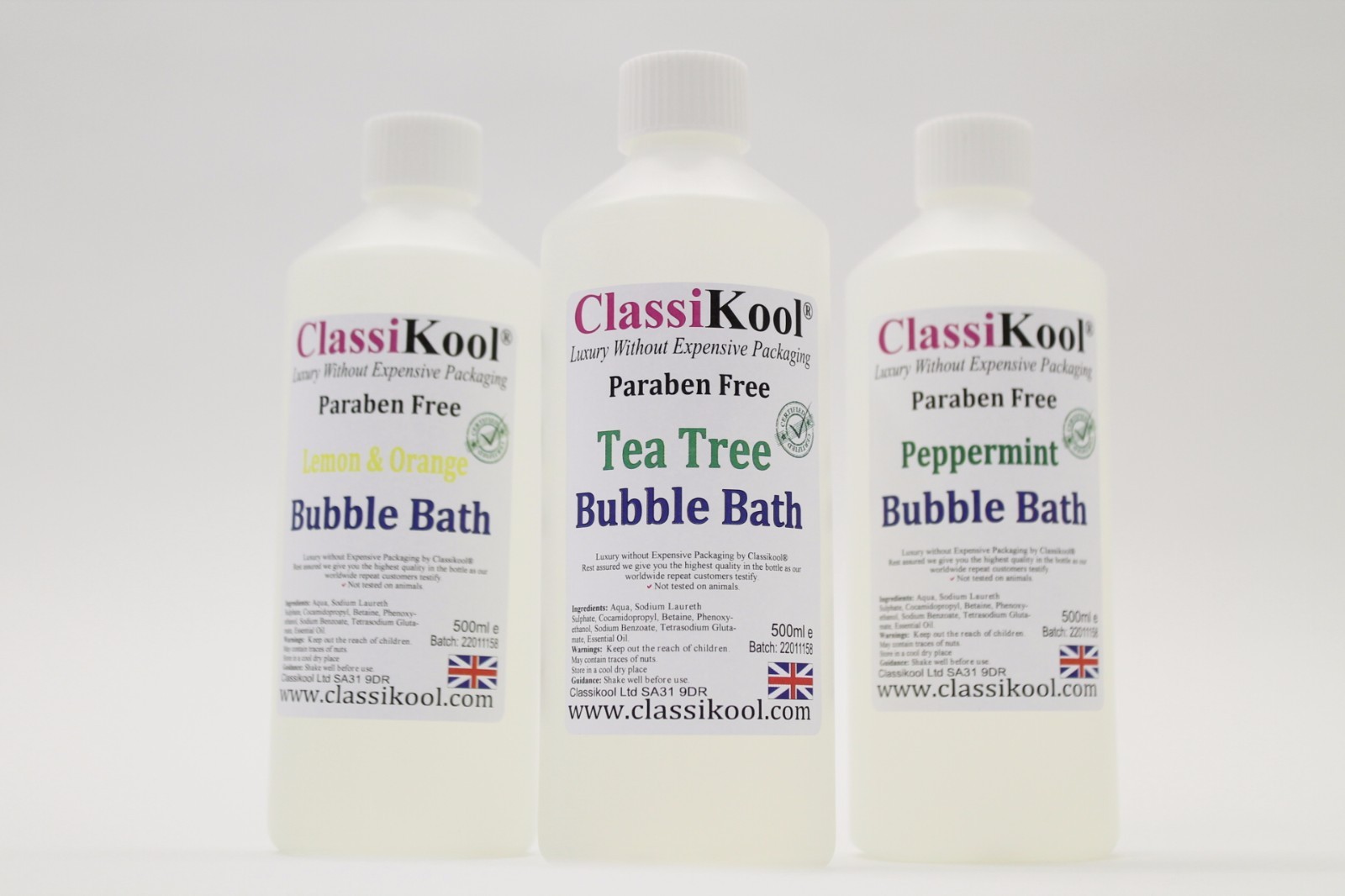 Classikool Gentle Bubble Bath Base 13 Natural Enriched Essential Oil