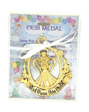 God Bless This Child Crib Medallion Angel Religious God