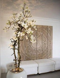 6ft King Bed Headboard Lotus Flower Wooden Craved Carving Teak Art 