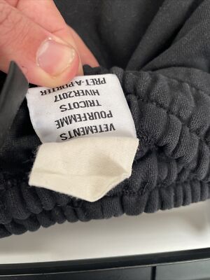 VETEMENTS x Champion SS17 Jogger sweatpants black Small Designer