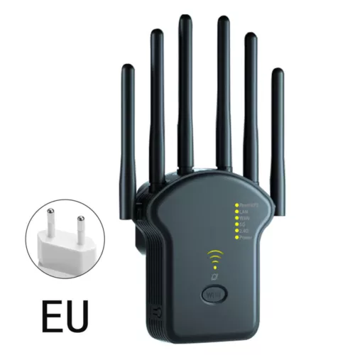 WLAN Repeater Router Range WIFI Signal Verstärker Access Point Booster 1200 Mbps