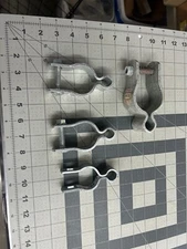 4-pack lot National Hardware N275-487 299BC Pipe Gate Hinge Zinc Galvanized