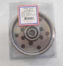 Idler Pulley with Bearing 31400100 4-1/2", Flat Dia 4", ID 5/8", Flat Width 11/2