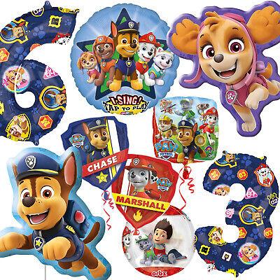 Paw Patrol Girls Set Folienballon Geburtstag Ballon Deko Zahl 1 2 3 4 5 6 7 8 9