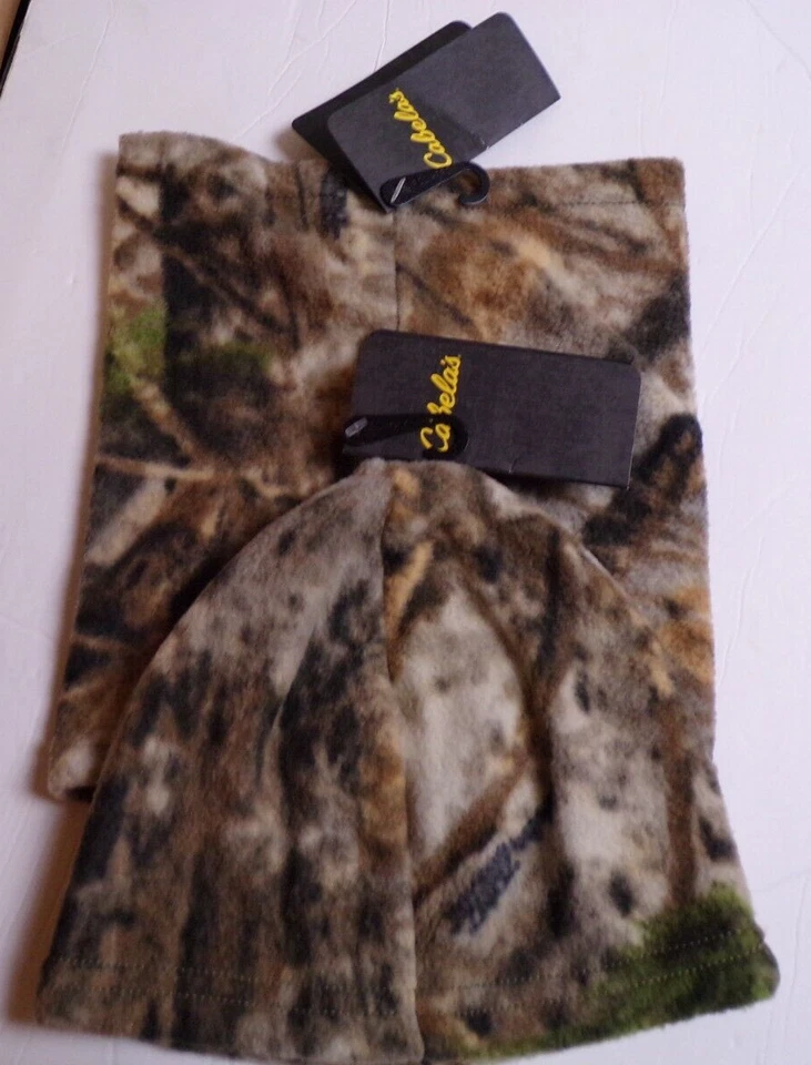 CABELA'S FLEECE NECK GAITER/BEANIE COMBO. ORIGINAL. ZONZ WOODLAND CAM0 - Image 3 of 3