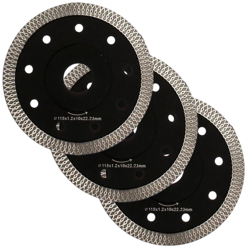 115mm 4.5" Angle Grinder Disc 1.2 Thin Diamond Dry Cutting Porcelain Tile X Mesh - Picture 8 of 8