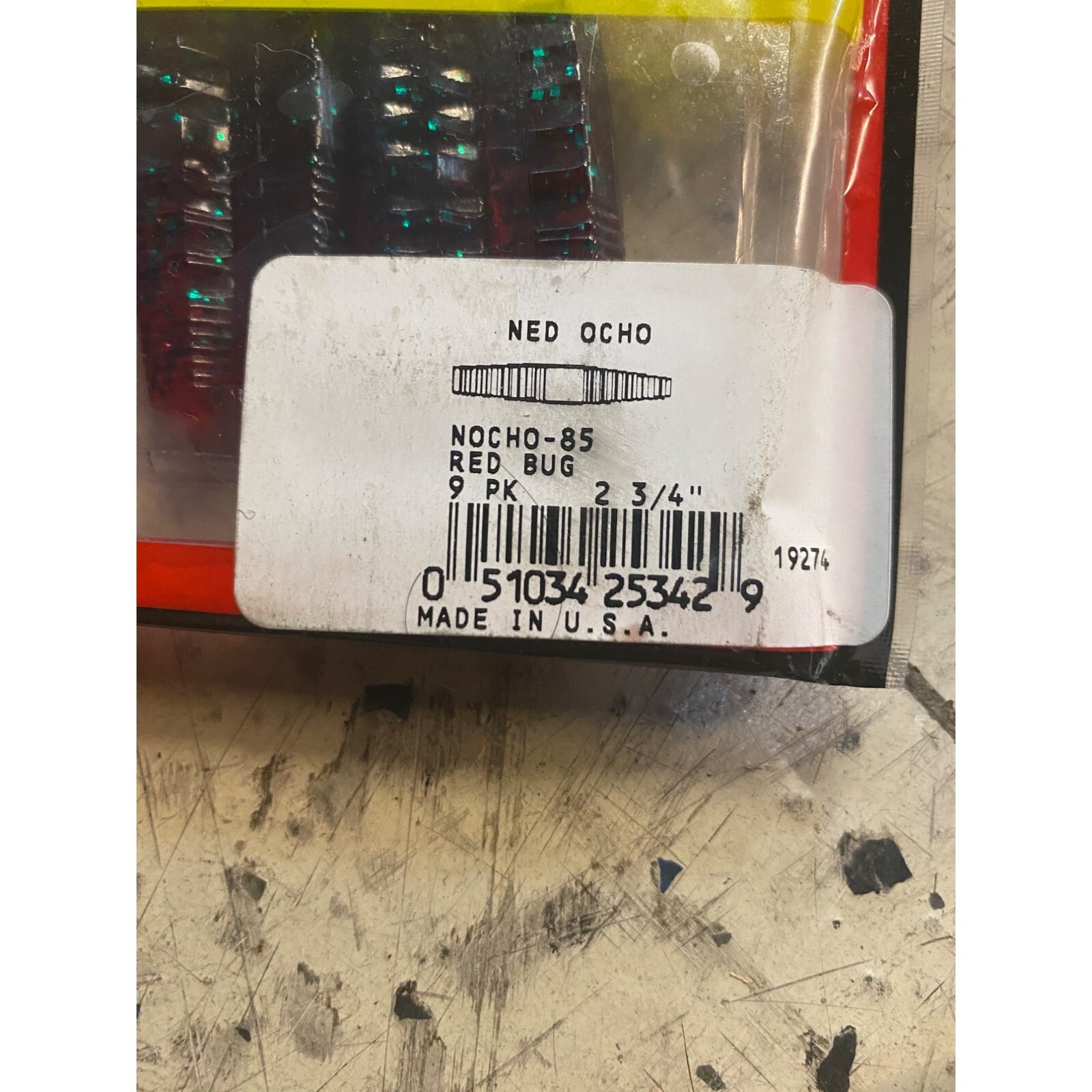 Strike King KVD Perfect Plastics Ned Ocho Softbait Worm 2 3/4’’ (9Pack) X 4Packs - Image 2