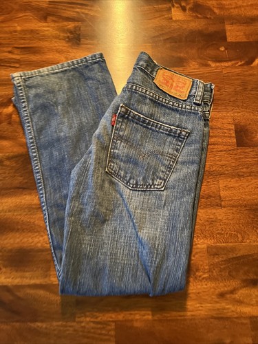 Levi's 569 Loose Straight Blue Jeans Boys Size 10 Slim 23x25 Medium Wash Denim