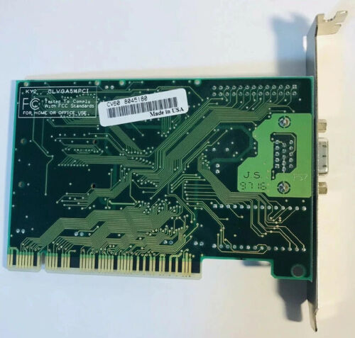 CLVGA54PCI cirrus logic logic pci vga CL-GD5434-J-QC-F video card with output - Picture 4 of 5