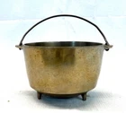 Plated Miniature Salesman Sample ? Wagner Ware Sidney O Cast Iron 3 footed Pot