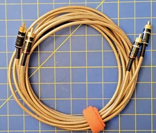 1 Pair Vintage Vampire Wire 8 foot/100" Hi Fidelity RCA /RCA Interconnect cables