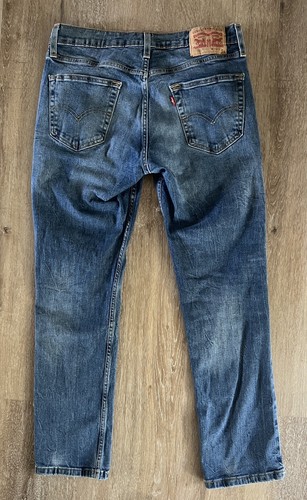 Levi's 511 jeans men's 33 x 30 slim straight blue stretch denim pants - 第 4/8 張圖片