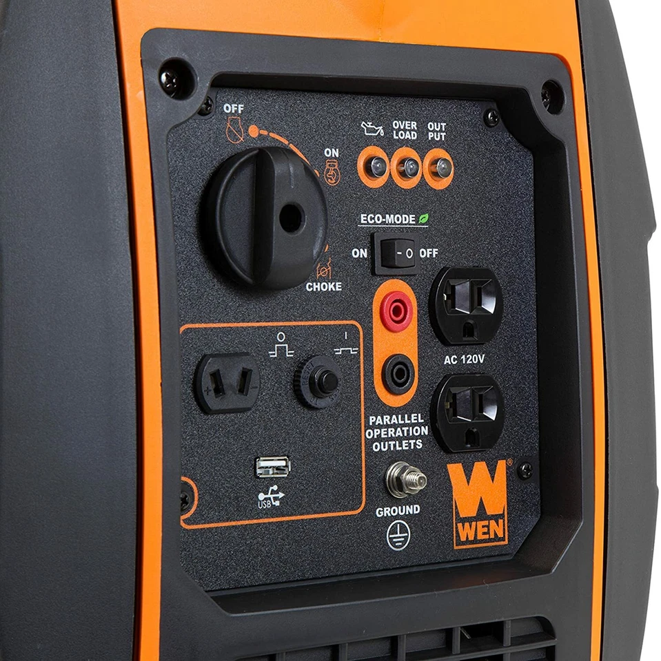 WEN 2000 WATT Portable Generator Ultra Quiet W/ 25ft. Cord 3 Way Tap PLUG & PLAY - Image 4 of 4
