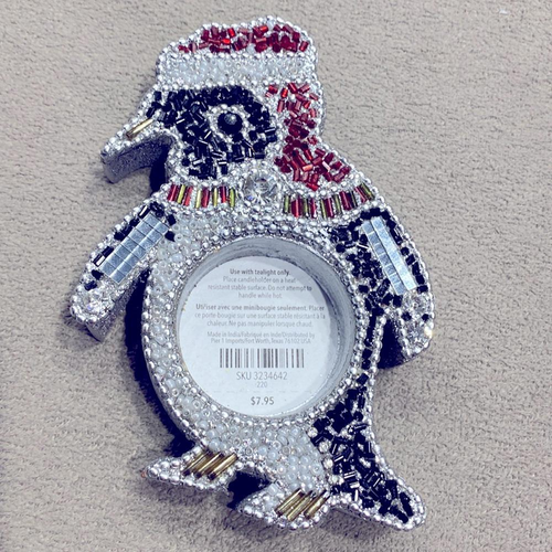 Nuevo candelabro de luz de té de pingüino con cuentas Pier One Imports de la colección 2017 - Imagen 2 de 9