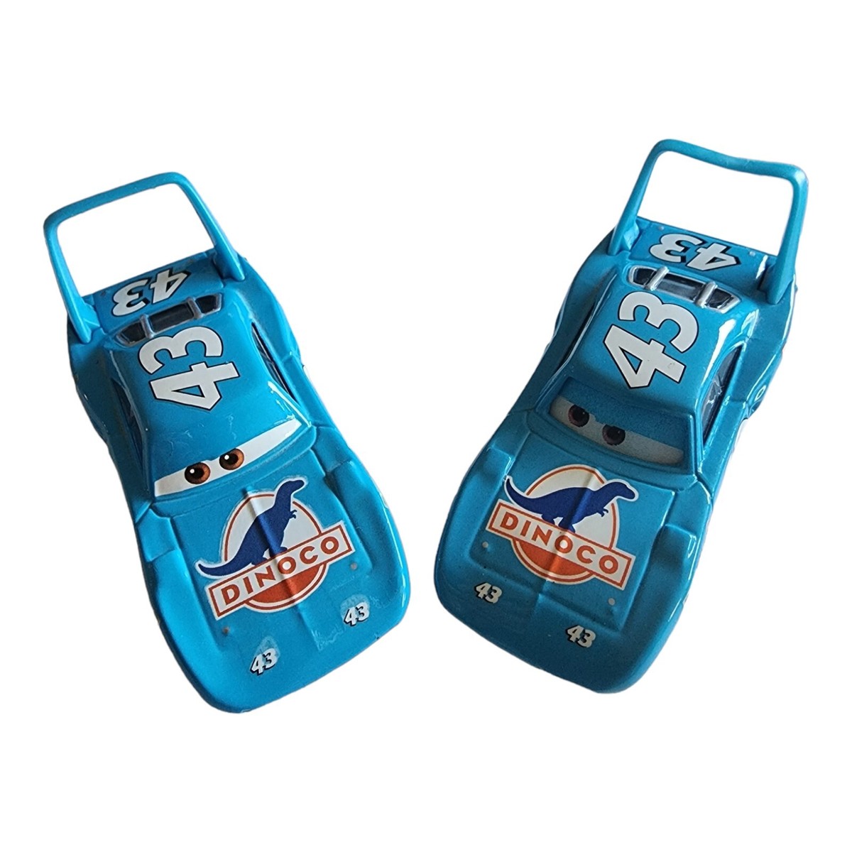 Disney Pixar Cars Lot Of 2 Dinoco #43 The King, Lenticular Eyes