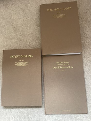 RARE 2000 The Holy Land and Egypt & Nubia David Roberts 3 Books Boxed Set - Picture 3 of 11