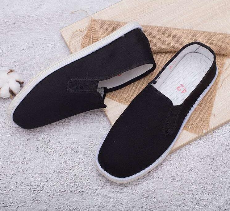 Nuevos Zapatos Chinos de Kung Fu Para Hombre Arte Marcial Suela de Algodón Tai Chi Zapatilla Informal