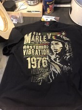 Vintage 90s Zion Rootswear Bob Marley Rastaman Vibration T-Shirt 1X XL Reggae