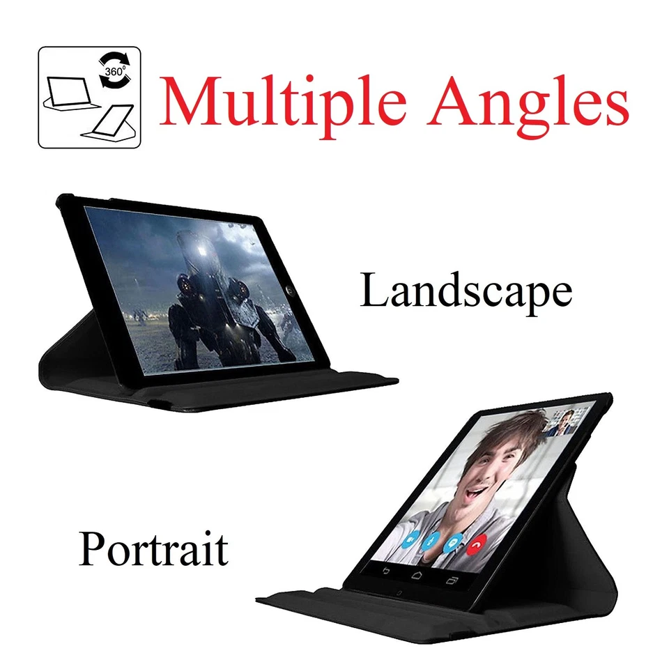 iPad Case Rotating Cover For Mini 4 5 Pro 9.7 10.2 10.9 11 12.9 Air 13 M2 M3 M4 - Image 3 of 4