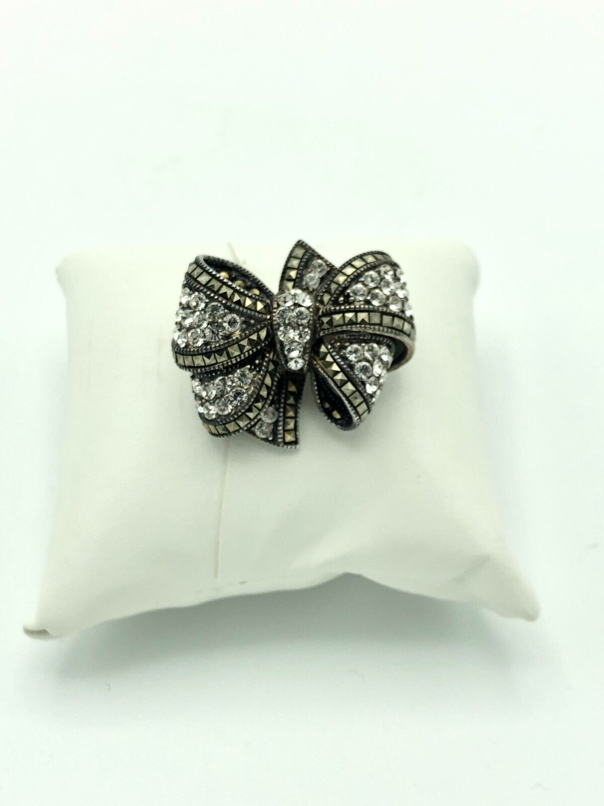 Judith Jack Double Bow Pin/Brooch 2000 Collection… - image 1