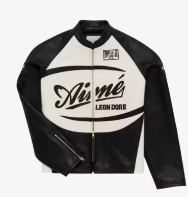 Aime Leon Dore Leather Café Racer Jacket size LARGE | eBay