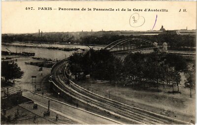 CPA AK PARIS 12e - Panorama Passerelle et de la Gare d'Austerlitz (82092)