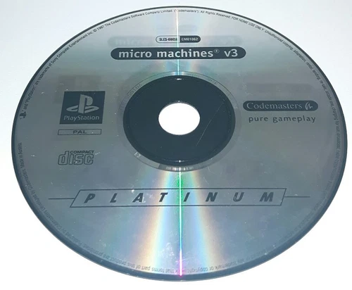 Micro Machines V3 Race Cars - PlayStation 1 PS1 Play Station Game Kids Game
