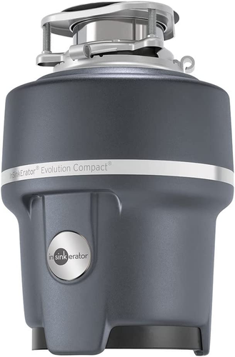 Garbage Disposer Compact 3/4 HP Evolution Compact, Gray - Picture 1 of 12